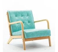 KIBONCY Mid-Century Modern Accent Armchair, Faux Leather Chair for Living Room, Upholstered Comfy Lounge, Reading Side for Bedroom(6)