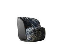 KIBONCY Mid Century Modern Accent Chair,Lazy Lounge Upholstered Armchair for Living Room Bedroom & Office(C)