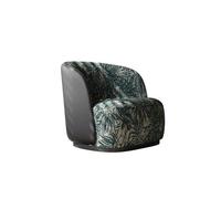 KIBONCY Mid Century Modern Accent Chair,Lazy Lounge Upholstered Armchair for Living Room Bedroom & Office(B)