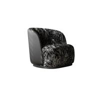 KIBONCY Mid Century Modern Accent Chair,Lazy Lounge Upholstered Armchair for Living Room Bedroom & Office(A)