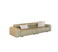 KIBONCY Mid Century Modern Accent Chair,Light Luxury Sofa, Chairs, Nappa Leather Casual Armchairfor Living Room, Office(J)