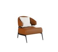 KIBONCY Mid Century Modern Accent Chair,Light Luxury Sofa, Chairs, Nappa Leather Casual Armchairfor Living Room, Office(C)