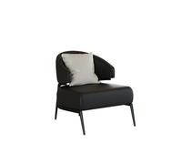KIBONCY Mid Century Modern Accent Chair,Light Luxury Sofa, Chairs, Nappa Leather Casual Armchairfor Living Room, Office(A)