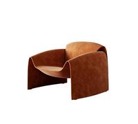 KIBONCY Mid Century Modern Accent Chair,Single Sofa Living Room Oversized Curved Couch,for,Bedroom,Reading,Dining(E)