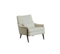 KIBONCY Mid Century Modern Accent Chair Velvet Upholstered Armchair for Living Room Single Sofa Side for Office Apartment(B,2)