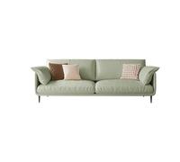 KIBONCY Mid-Century Modern Couch,Faux Leather Sofa for Living Room, Comfy Loveseat Sofas & Couches, for(1.8m)