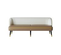 KIBONCY Mid-Century Modern Couch, Leather Couches for Living Room, Comfy, Faux Sofa 3 Seater Cushions(4,145x58x70cm)