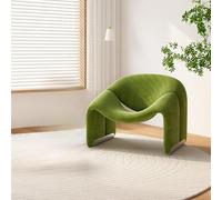 KIBONCY Mid Century Modern Couch, Upholstered Faux,Light Luxury Single Sofa Chair,for Living Room Balcony Office(1)