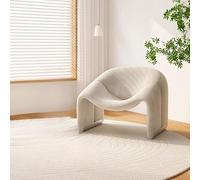 KIBONCY Mid Century Modern Couch, Upholstered Faux,Light Luxury Single Sofa Chair,for Living Room Balcony Office(2)