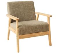 KIBONCY Mid-Century Solid Wood Sofa Chair Comfy Bedroom Chairs for Adults,Small Wide Reading Nook Arm, Modern for Living Room, Office(7)