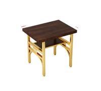 KIBONCY Modern 3-Person Sofa with Mesh Armrests, Gold Metal Frame Orange Faux Leather Couch, 160×65cm, Comfortable Seating for Home Living Room(D)