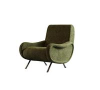 KIBONCY Modern Accent Chair Plush Living Room with Metal Frame Upholstered Club for, Home Office(A)