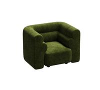 KIBONCY Modern Boucle Accent Chair - Cozy Corner Modular Single Sofa Customizable Component for Living Room(A)