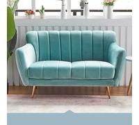 KIBONCY Modern Chenille Loveseat Sofa, Velvet with Flower Shaped Back, Couch Comfy for Living Room/Bedroom(A,1.4m)