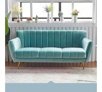 KIBONCY Modern Chenille Loveseat Sofa, Velvet with Flower Shaped Back, Couch Comfy for Living Room/Bedroom(A,1.6m)