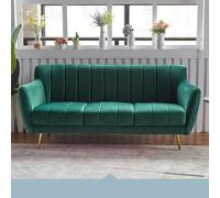 KIBONCY Modern Chenille Loveseat Sofa, Velvet with Flower Shaped Back, Couch Comfy for Living Room/Bedroom(C,1.9m)