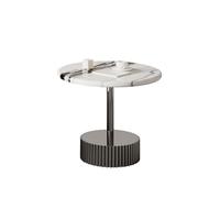 KIBONCY Modern Coffee Table Central End Tables for Living Room,Mid-Century Round for Dining Kitchen(0.5m)