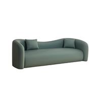 KIBONCY Modern Curved Sectional Sofa Luxury Comfortable for Living Room with Chair, Solid Wood Frame Couch for(C,230cm)