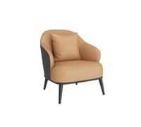 KIBONCY Modern Faux Leather Sofa Set with Metal Legs, Loveseat Upholstered for Office Lounge 3-Seater Couch and Accent Chair for Living Room(B)