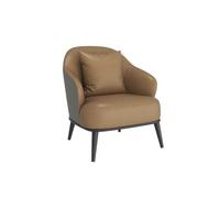 KIBONCY Modern Faux Leather Sofa Set with Metal Legs, Loveseat Upholstered for Office Lounge 3-Seater Couch and Accent Chair for Living Room(C)