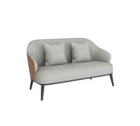 KIBONCY Modern Faux Leather Sofa Set with Metal Legs, Loveseat Upholstered for Office Lounge 3-Seater Couch and Accent Chair for Living Room(D)