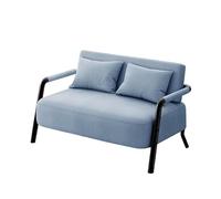 KIBONCY Modern Metal Frame 2 Seater Loveseat, Multi-Color Linen Upholstered Small Sofa Couch for Living Room Bedroom Office Rest Area(E,105cm)