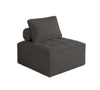 KIBONCY Modern Minimalist Corduroy Accent Chair, Single-Seat Modular Sofa, Single Tufted Seat Cushion, for Small Spaces(E,60x60x40cm)