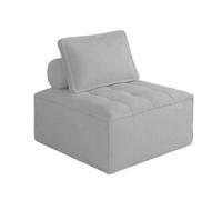 KIBONCY Modern Minimalist Corduroy Accent Chair, Single-Seat Modular Sofa, Single Tufted Seat Cushion, for Small Spaces(D,60x60x40cm)