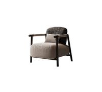 KIBONCY Modern Minimalist Fabric Sofa with Black Metal Frame, 3-Seater for Living Room, Upholstered Couch with Gold Accents, for Home Office & Apartment(A)