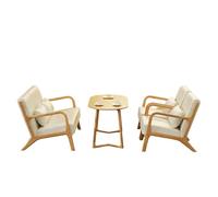 KIBONCY Modern Nordic Style Upholstered Sofa & Coffee Table Set, 2-4-Seater Reception Lounge Furniture for Business Office, Western Restaurant, Cafe, Hotel Lobby(6)