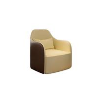 KIBONCY Modern PU Leather Accent Chair, Upholstered Armchair with Pillow, Comfy Single Sofa for Living Room(A)