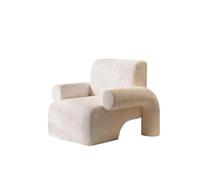 KIBONCY Modern Retro Corduroy Accent Chair, Upholstered Lounge, Style Armchair for Small Space Living Room Apartment(B)