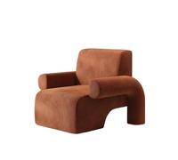 KIBONCY Modern Retro Corduroy Accent Chair, Upholstered Lounge, Style Armchair for Small Space Living Room Apartment(A)