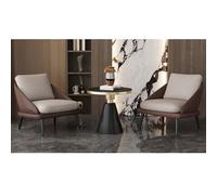 KIBONCY Modern Single Seating Set - Leisure Sofa Chair with Side Table for Salon VIP Lounge Hotel Lobby KTV Reception Office Waiting Area(Set,G)