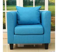 KIBONCY Modern Small Room Sofa, Modern Accent Chair, Cosy Padding, Sturdy Wooden Frame, for Living Room, Bedroom(B,124CM)