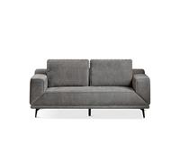 KIBONCY Modern Sofa 3-Seater Upholstered Couch with Wood Legs, Loveseat for Living Room,Chenille Recliner,for Bedroom Home Office-183x89x89cm(B)