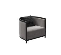 KIBONCY Modern Upholstered Fabric Accent Sofa, Single Armchair Loveseat, High-Density Cushion Couch for Office Waiting Room Living