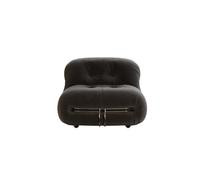 KIBONCY Modular Cloud Sofa, Faux Leather 3-Seater with High-Density Foam 2 Seater Loveseat and Accent Chair, for Living Room(G)