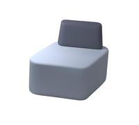 KIBONCY Modular Office Sofa Set Modern Curved, Sectional Couch with High-Density Foam or Collaborative Workspaces and Lounges(100x60cm)