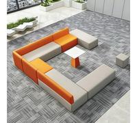 KIBONCY Modular Reception Sofa Set,Reception Office Sofa, For Relaxed Settings,for Office Waiting Area & Client Lounge(F)