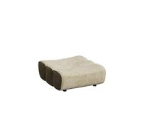 KIBONCY Modular Sectional Sofa, Customizable Teddy Fleece Couch Curved, Space-Saving for Apartment Living(J)