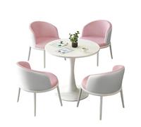 KIBONCY Multi-Color Dining Set, Two-Tone Design & Compact Size 5-Piece Modern Bistro,Heavy-Duty Construction & Easy-to-Clean Materials(D)