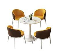 KIBONCY Multi-Color Dining Set, Two-Tone Design & Compact Size 5-Piece Modern Bistro,Heavy-Duty Construction & Easy-to-Clean Materials(C)