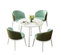 KIBONCY Multi-Color Dining Set, Two-Tone Design & Compact Size 5-Piece Modern Bistro,Heavy-Duty Construction & Easy-to-Clean Materials(H)