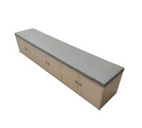 KIBONCY Multi-Size Cushioned Wood Shoe Bench Cabinet, Hidden Compartment Changing Stool Organizer for Apartment Hall Playroom Living Room Storage(A,0.6m)