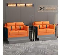 KIBONCY Multifunctional Billiard Viewing Chair Sofa, Club Spectator with Cup Holder Storage, Heavy-Duty Upholstered Game Room Seating for Pool Hall(7)