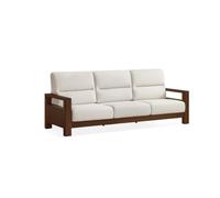 KIBONCY Natural Cedar Wood Sofa Couch, Solid Upholstered, 3 Seater,for Bedroom, Home Office(3)