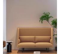 KIBONCY Oficina de Ocio, sofá semicerrado con Respaldo Alto, sillón Principal en Biblioteca de una Sola estación, área de Descanso con Cabina(Yellow)