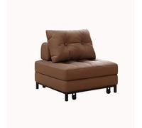 KIBONCY out Bed Couch with Mattress Made of Carbon Steel Frame Chair Sleeper for Adults Futon Sofa Portable Fold Comfy for Living Room(C,120x95x80cm)