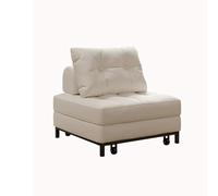 KIBONCY out Bed Couch with Mattress Made of Carbon Steel Frame Chair Sleeper for Adults Futon Sofa Portable Fold Comfy for Living Room(A,90x95x80cm)